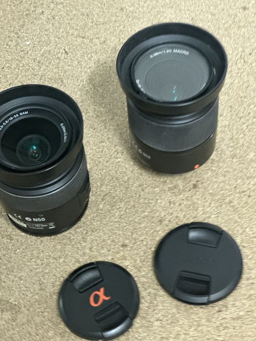 Obiektywy Sony A Alpha x 2 szt. plus oryginalna torba Sony