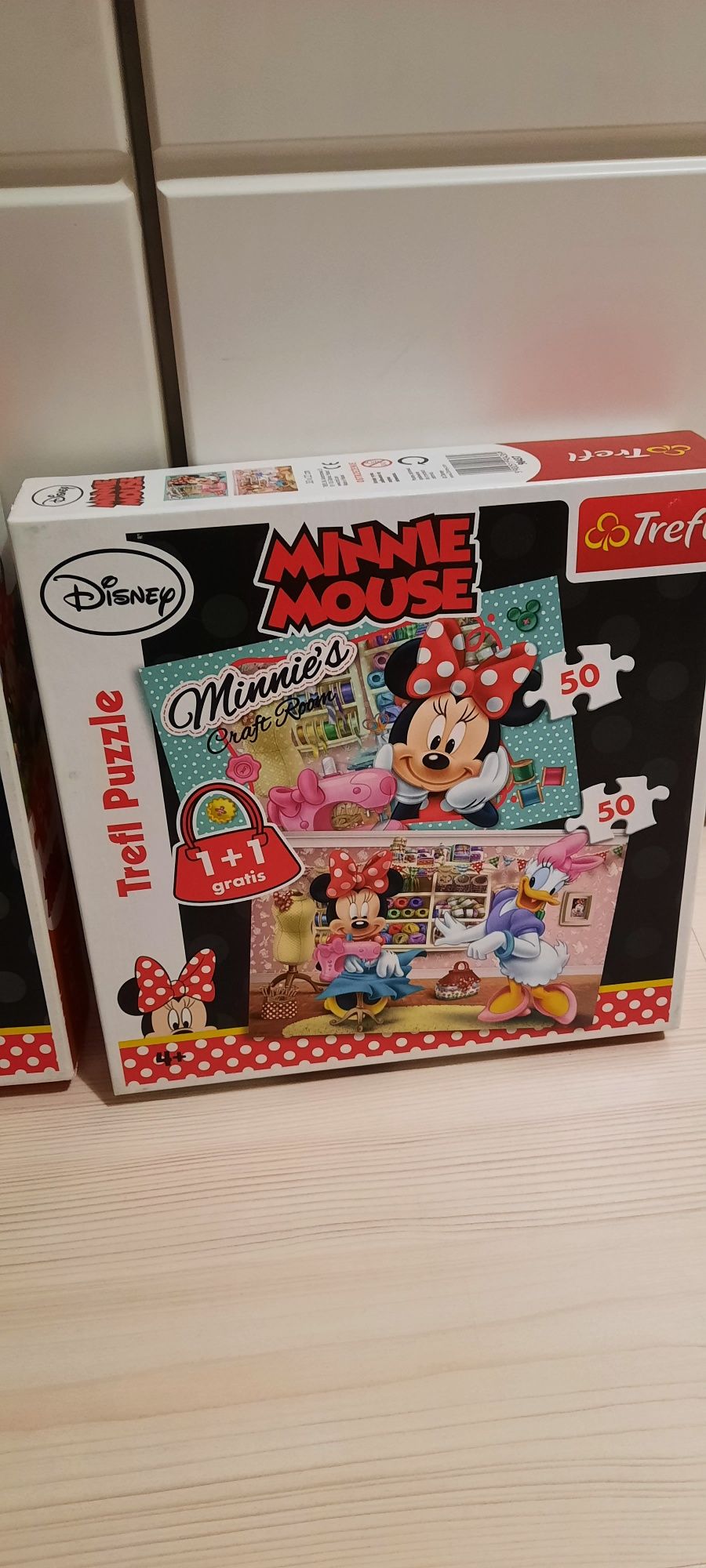 Puzzle Trefl, 2 zestawy Myszka Minnie 4lata