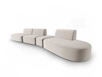 Sofa modułowa SHANE Szenil jasny beż nowa, okazja rabat 74% tanio