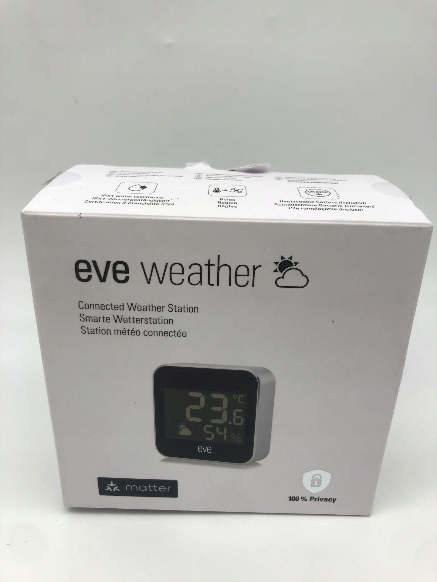 Eve Weather - Inteligentna Stacja Pogody IPX4 Temp Wilgotność Trend