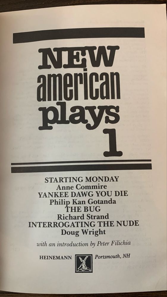 New American Plays 1