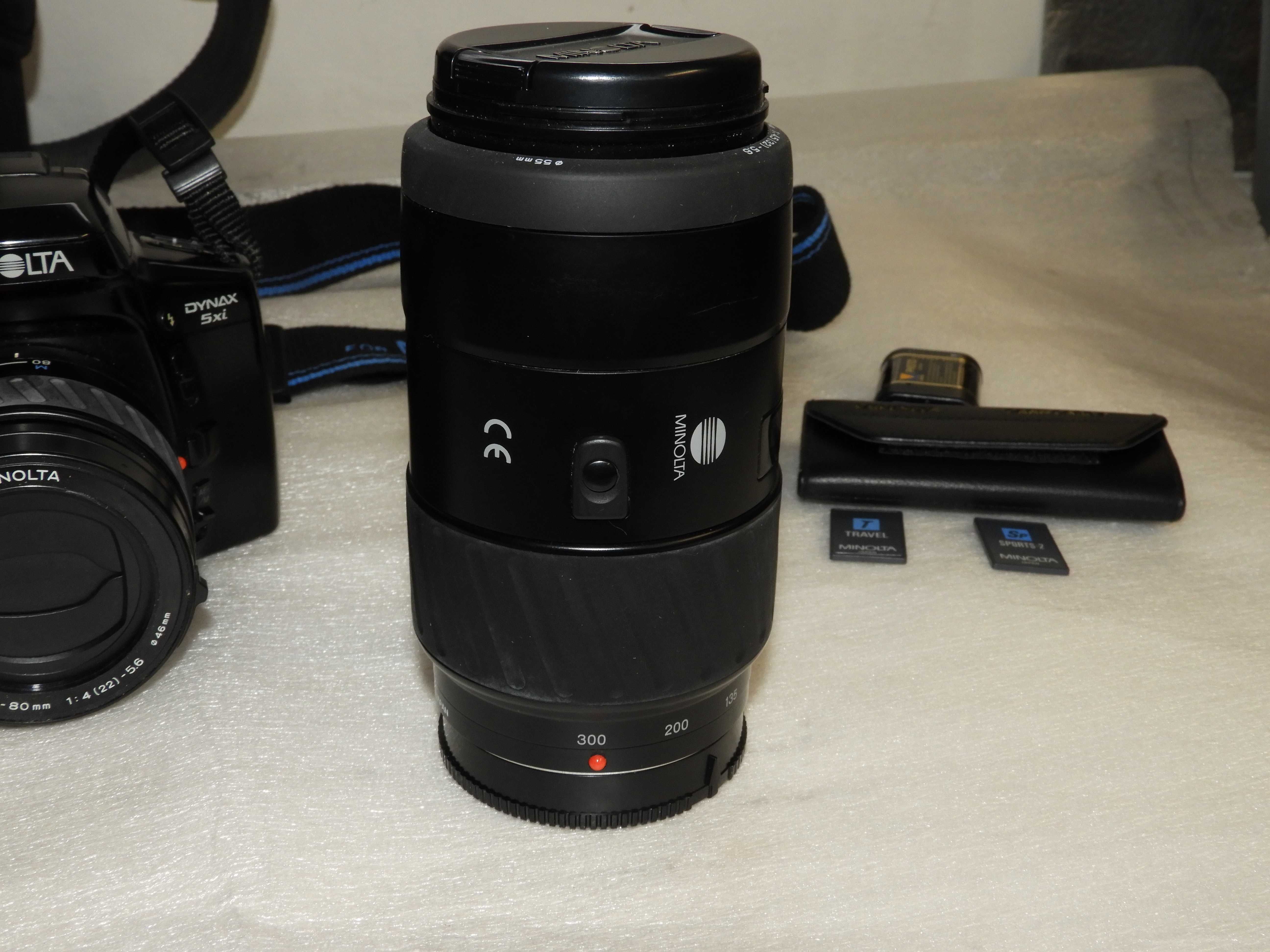 MINOLTA DYNAX 5XI Lustrzanka z akcesoriami