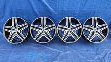 FELGI ALUMINIOWE ALUFELGI CZARNE CHROMOWY GRAWER WZÓR AMG G-KLASA W463 5346 5x112 10J 22 CALE ET34 CZUJNIKI CIŚNIENIA KOMPLET MERCEDES ML W164 W166 GL X164 X166 GLE GLS