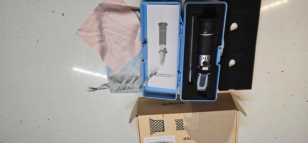 Refraktometr Cukromierz 0-40% Brix + 0-25% Alkohol