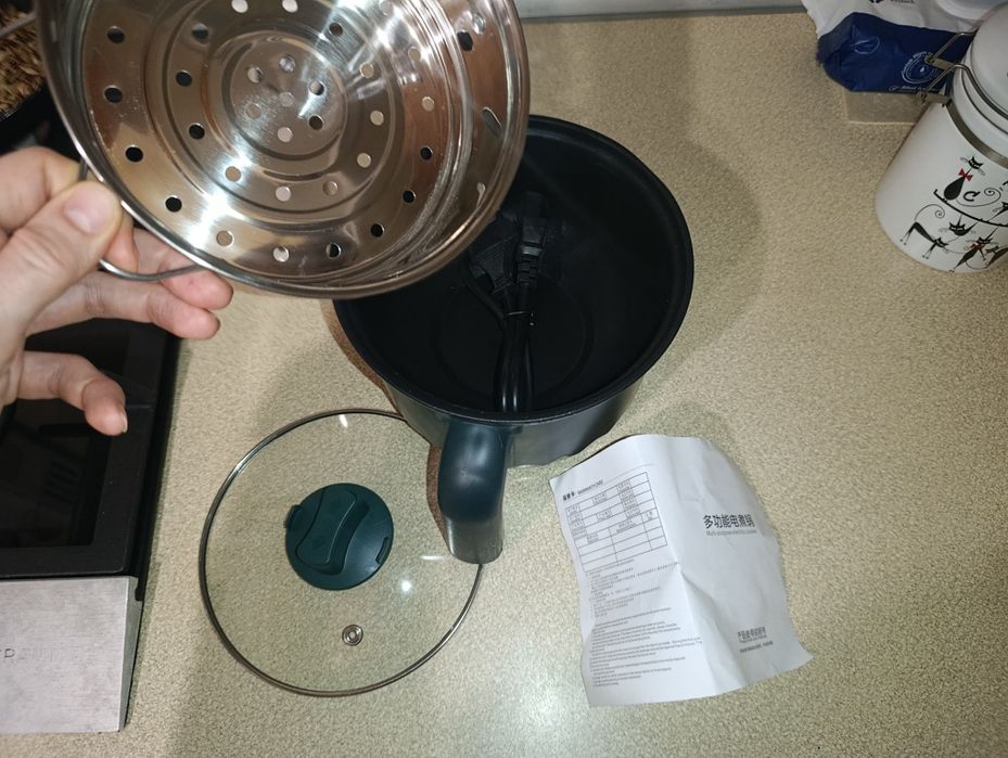 Електрична мультиварка рисоварка міні каструля 1,5л