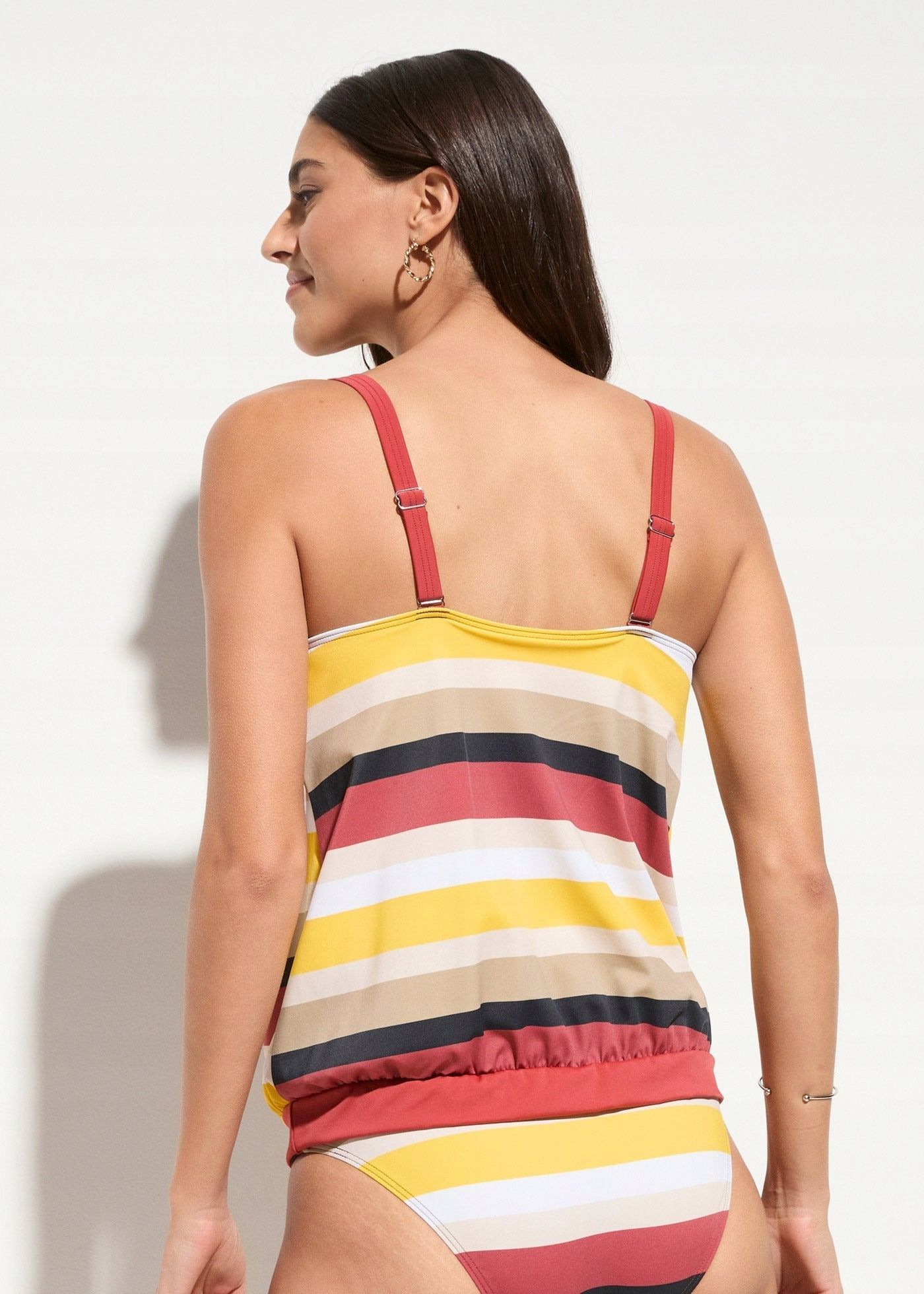 B.P.C top tankini kolorowy w paski ^40