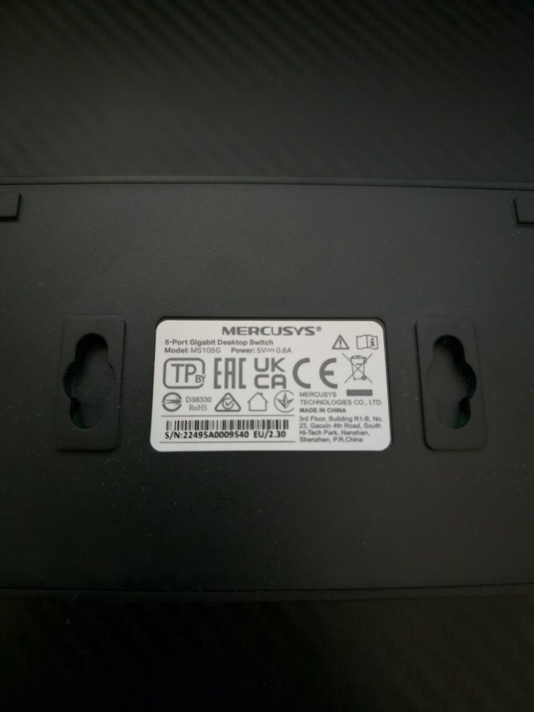 Switch MERCUSYS MS105G Gigabit Ethernet, 5 portów