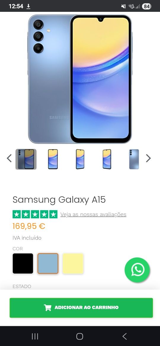 Samsung A15 e iPhone se 2 geração como novos