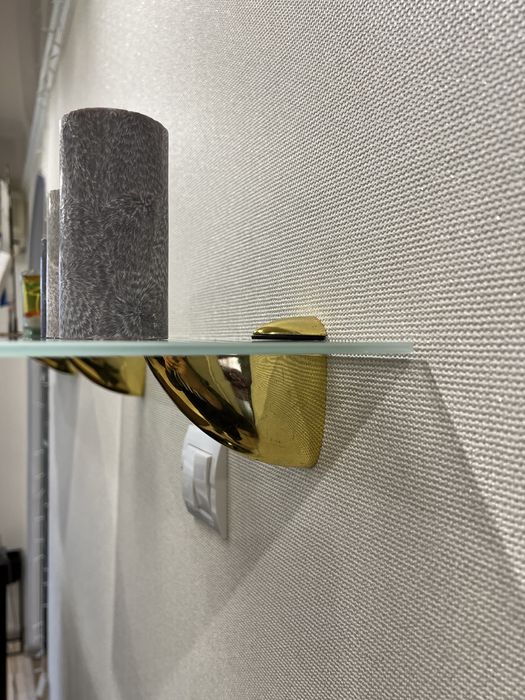 Полка настенная стеклянная 3 штуки