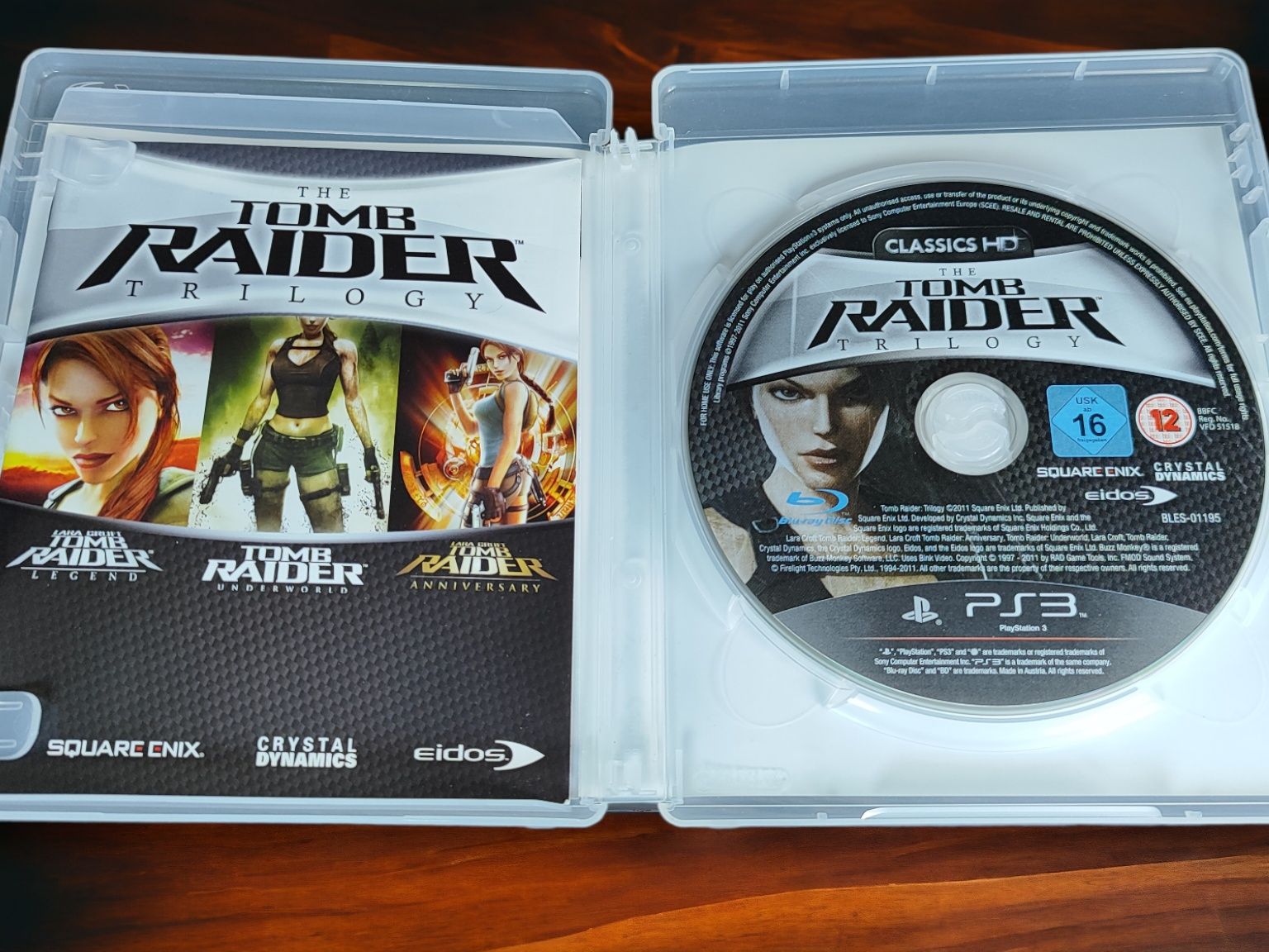 PS3 Tomb Raider Trilogy HD Classic Collection Playstation 3 ps 3