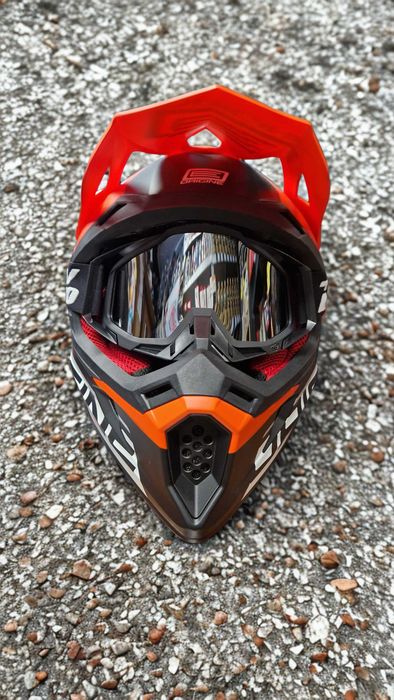 Kask Motocyklowy Cross Quad z Homologacją ROZMIAR M L XL GOGLE GRATIS