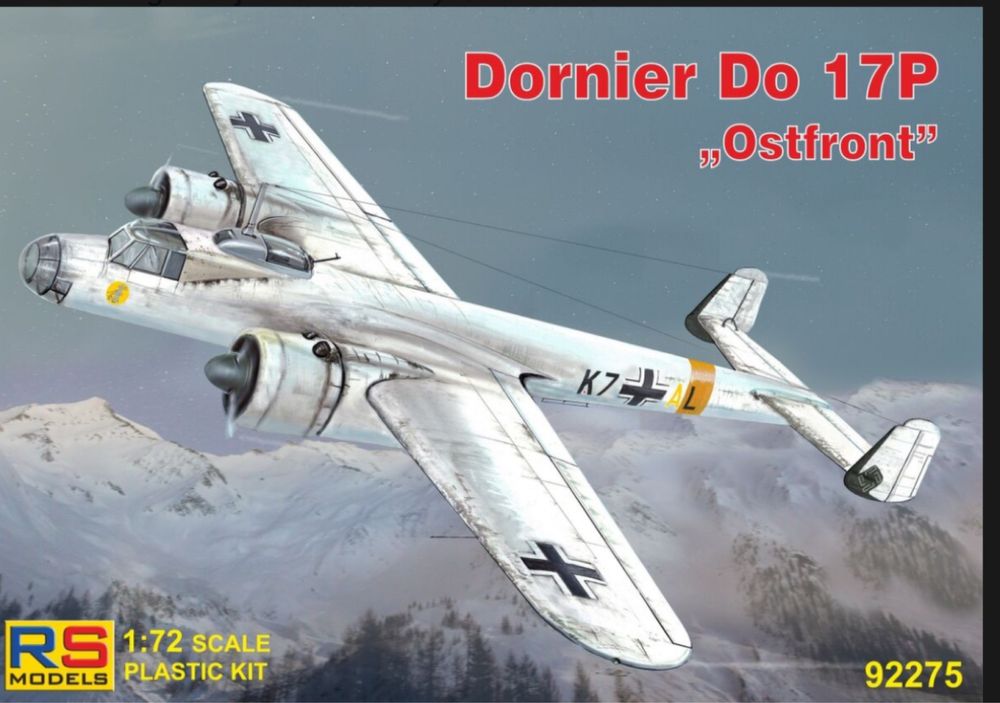 RS MODELS 92275 samolot DORNIER DO 17P "OSTFRONT" model 1/72
