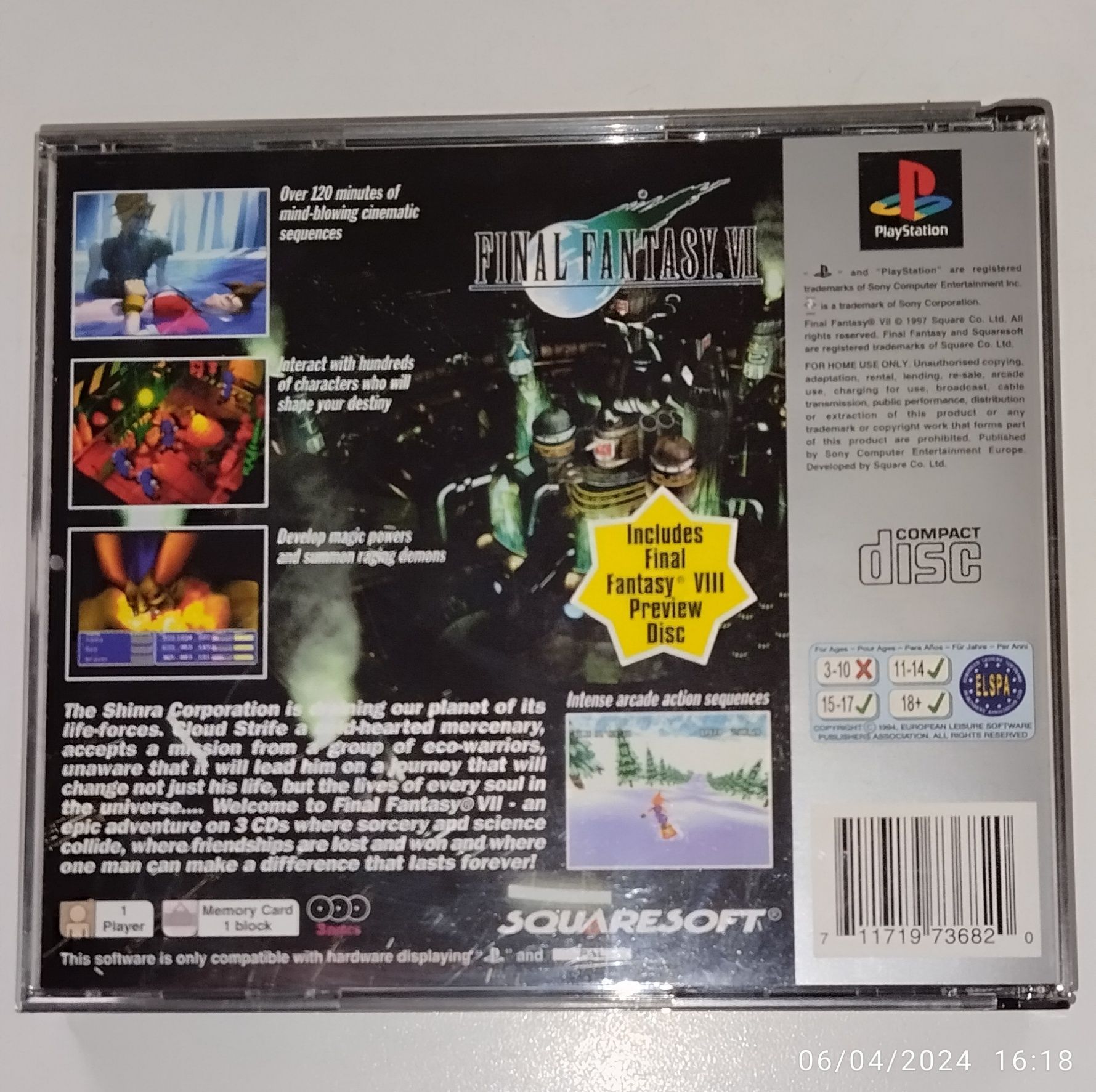 Final Fantasy 7 PlayStation 1