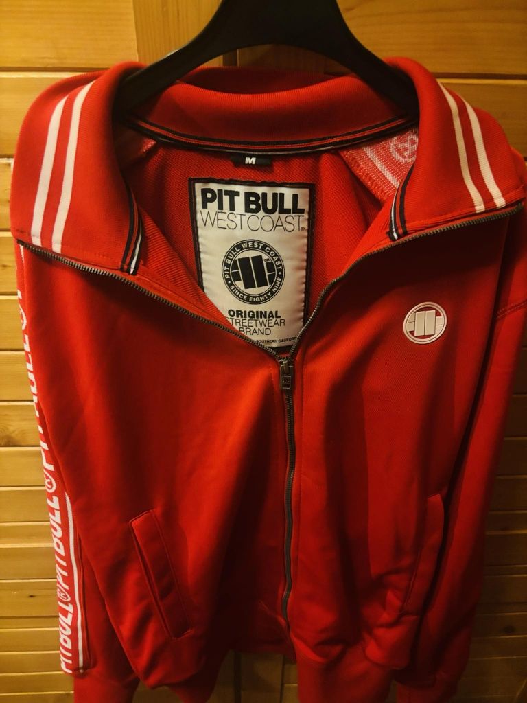 Bluza Pit Bull West Coast Rozmiar M Czerwona Rozpinana Jak Nowa