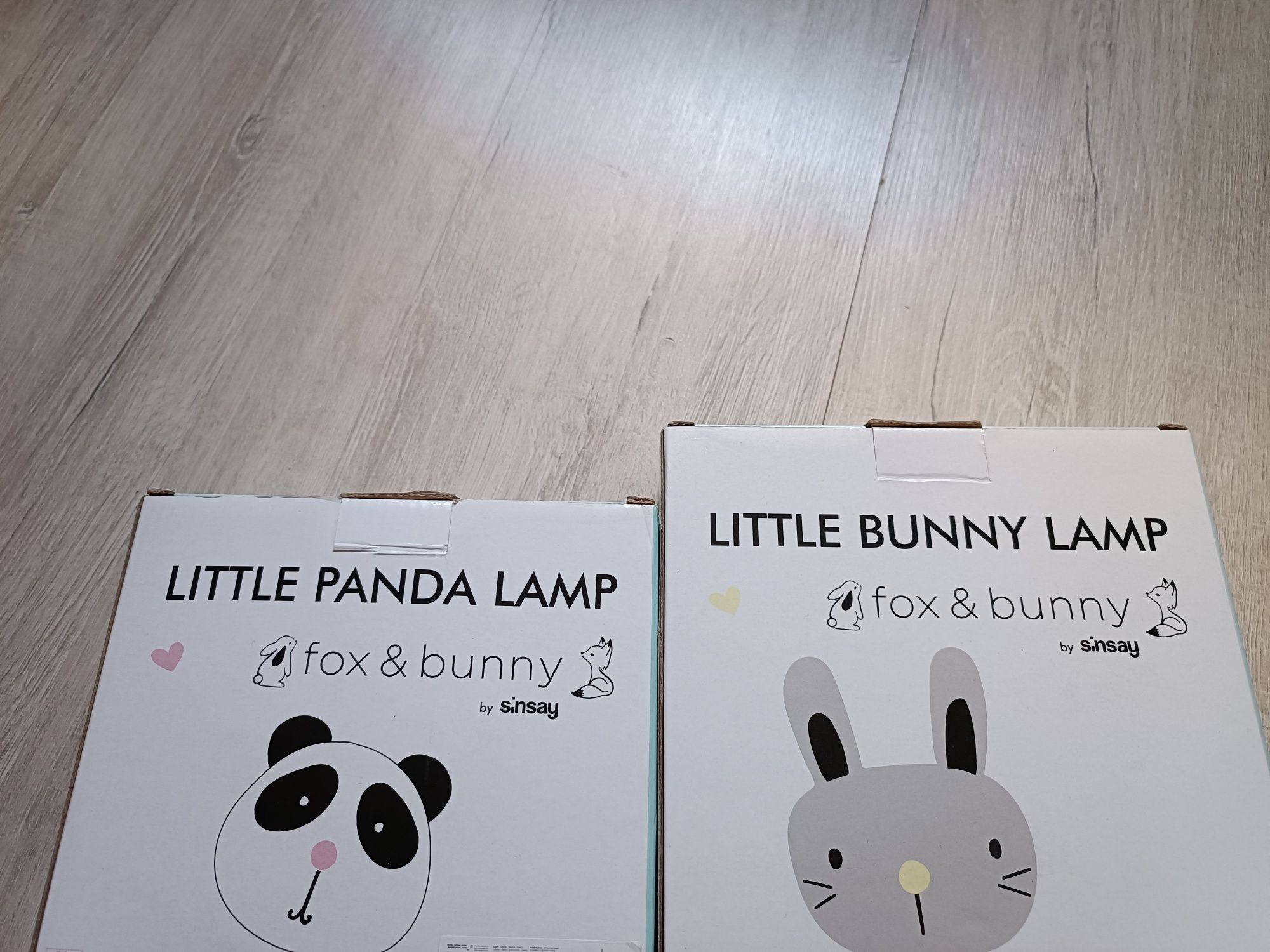 Dwie nowe lampki wiszące na baterie Panda i królik Fox bunny