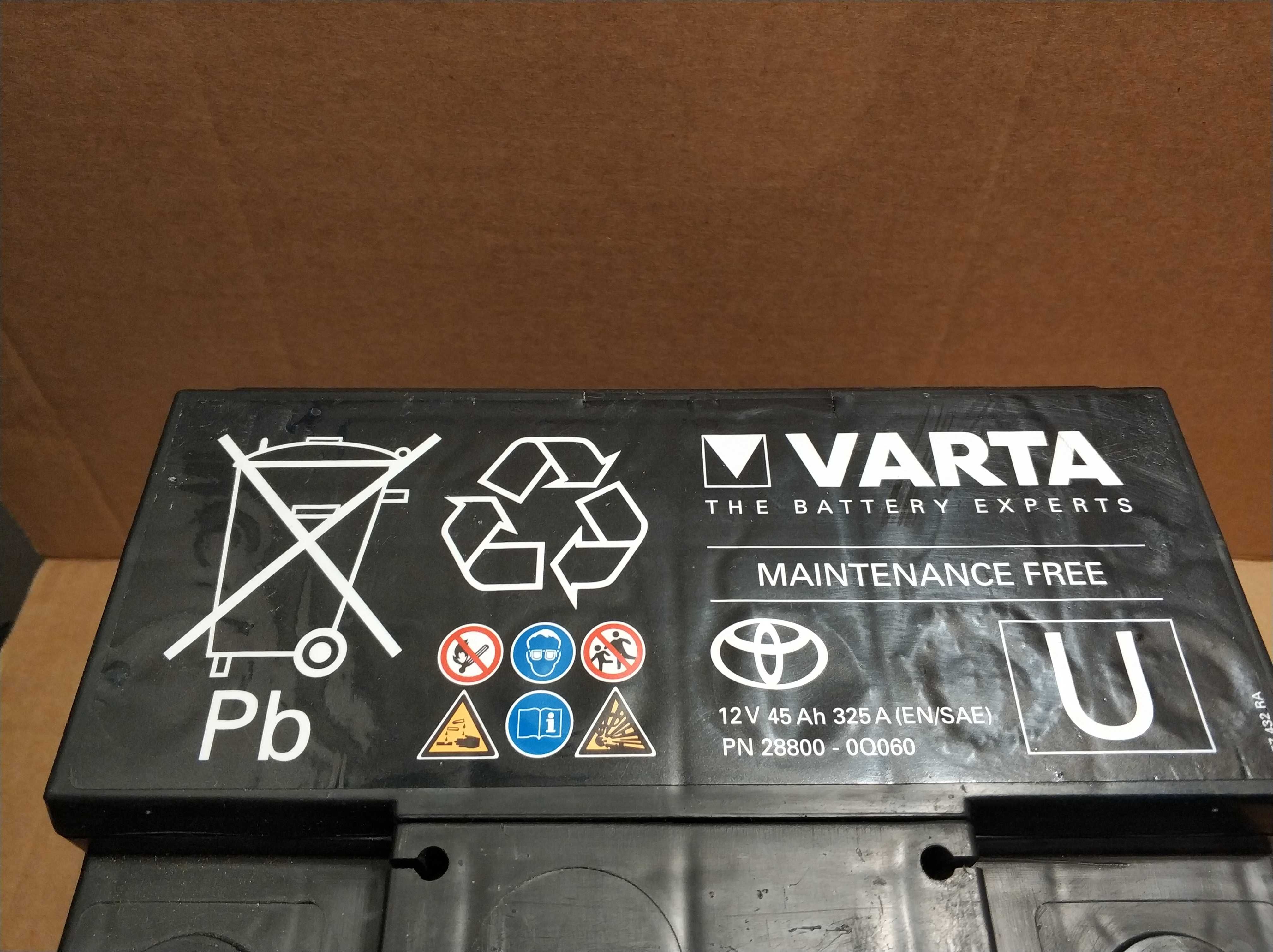 Akumulator VARTA Toyota 12V  45Ah/325A - P+ GW. ROZRUCHOWA - WYSYŁKA