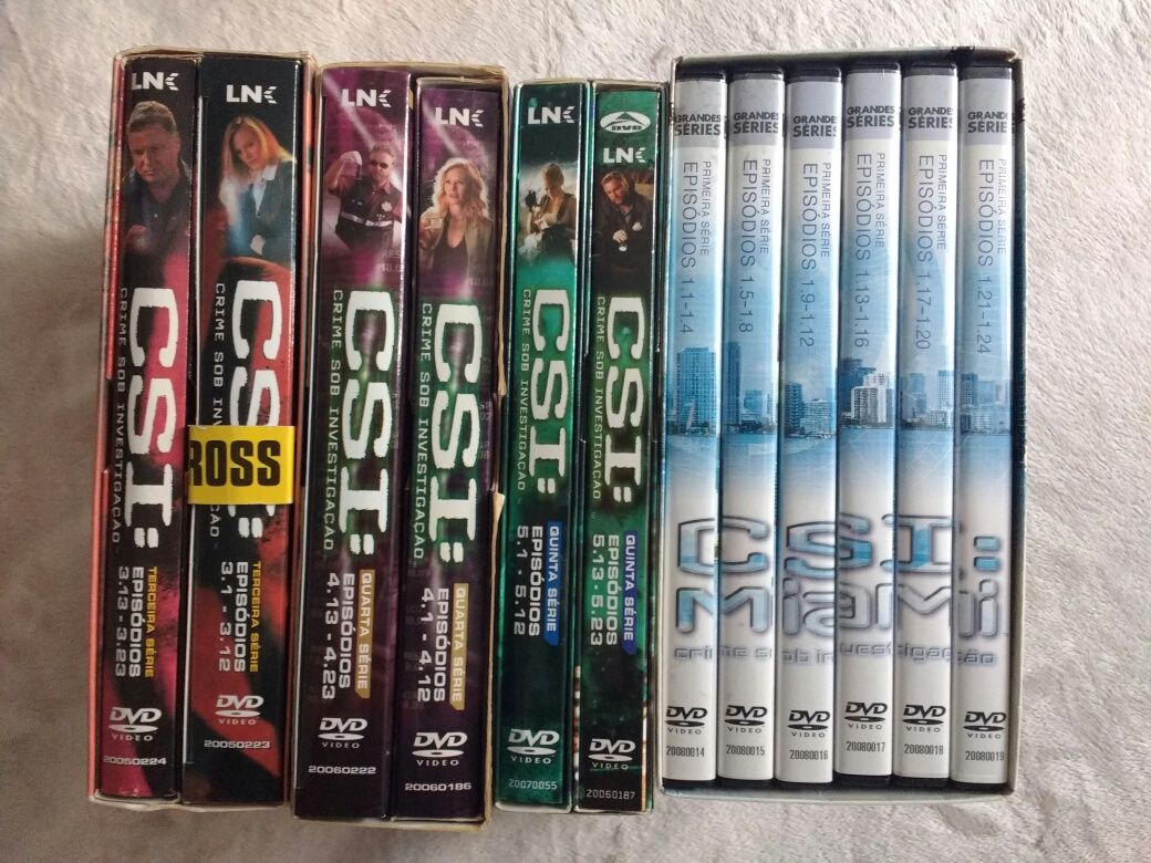 CSI Las Vegas e CSI Miami temporadas completas em DVD
