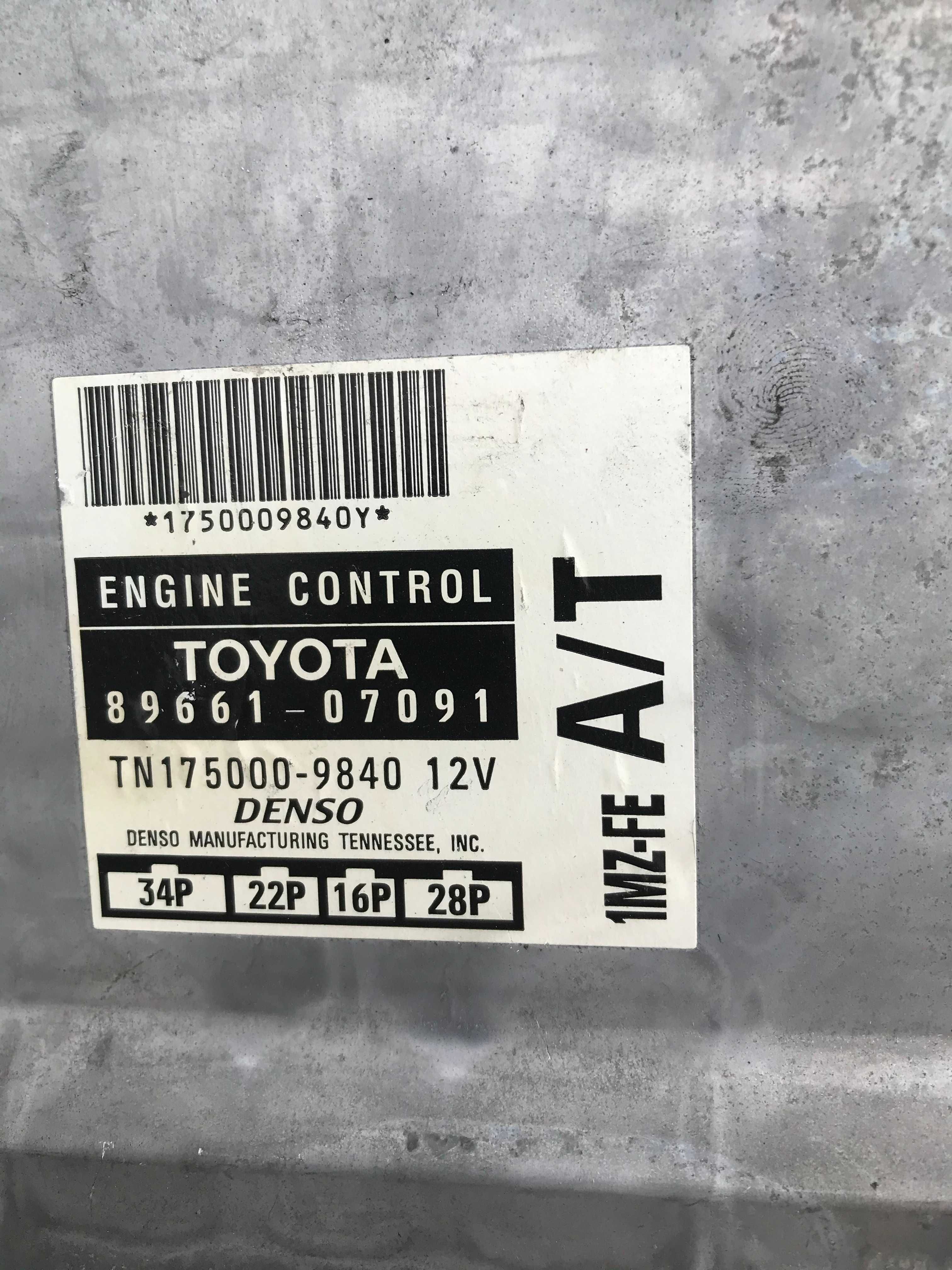 Komputer Silnika Toyota Camry Avalon 3.0 V6 Benzyna 1MZ-FE