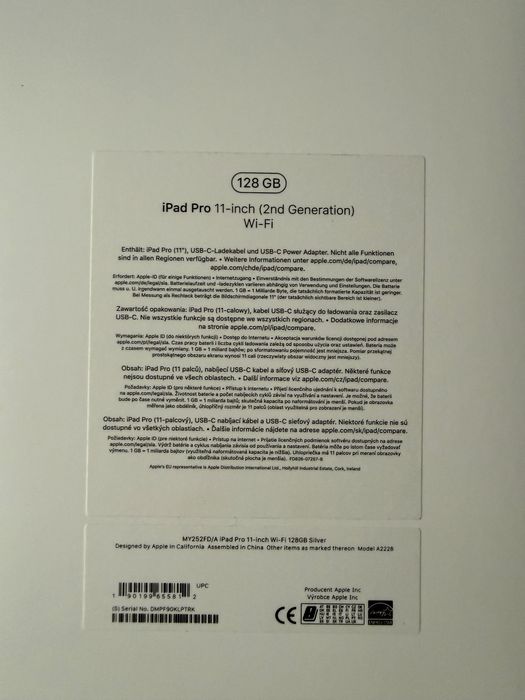 iPad PRO 11 2gen 128GB silver