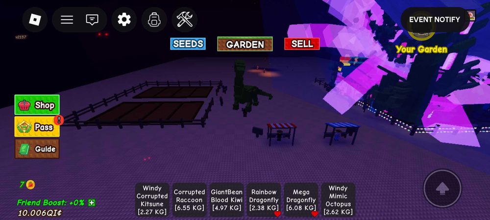 Пети grow a garden