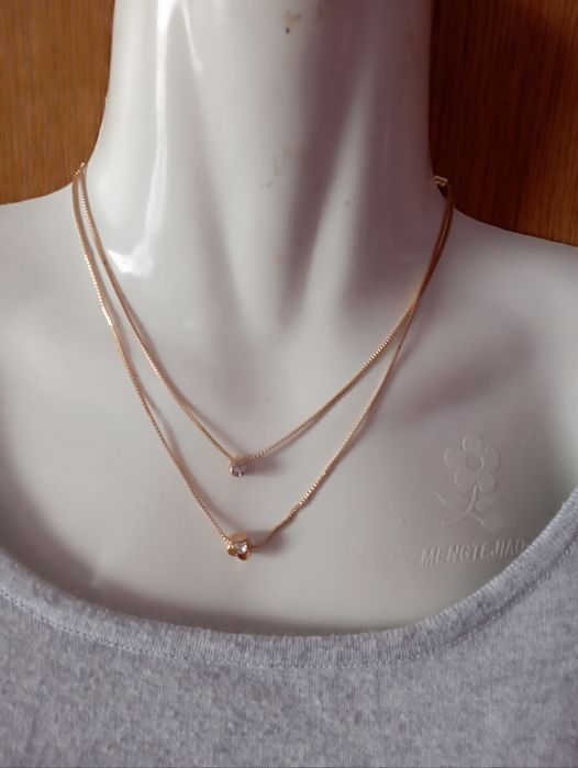 Подвійний ланцюжок жовтого металу