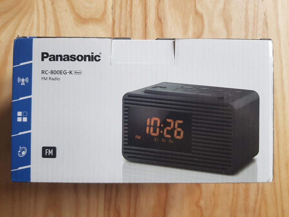 Radio sieciowe FM Panasonic RC-800EG-K Budzik