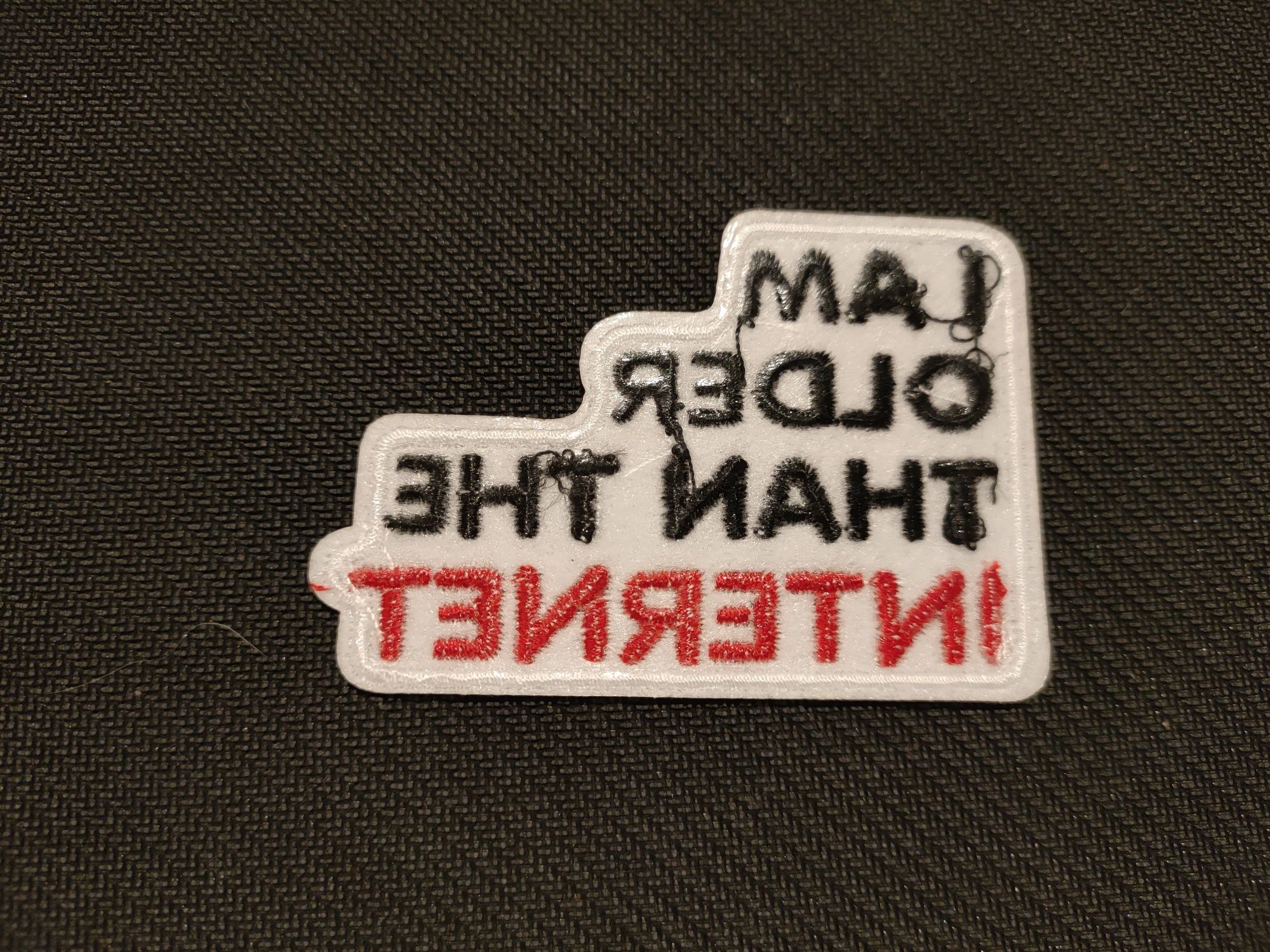 Patch com  frase