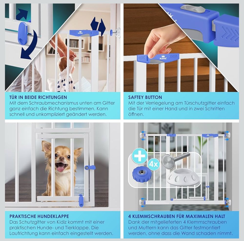 2 Barreiras de escadas para bebés e crianças, preço unitário