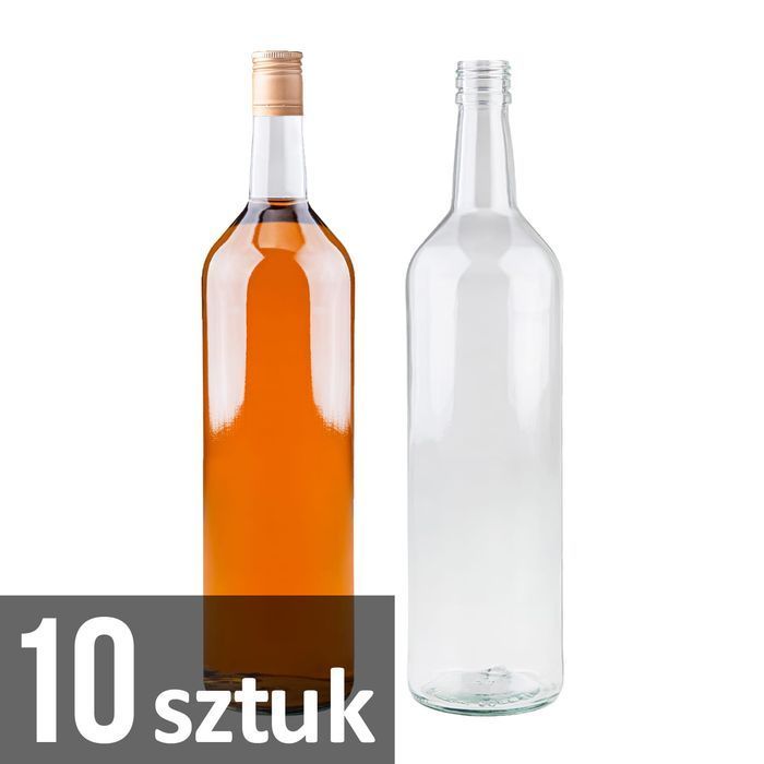 10x butelka MONOPOLOWA 1000 ml na weselę wódkę bimber z zakrętką