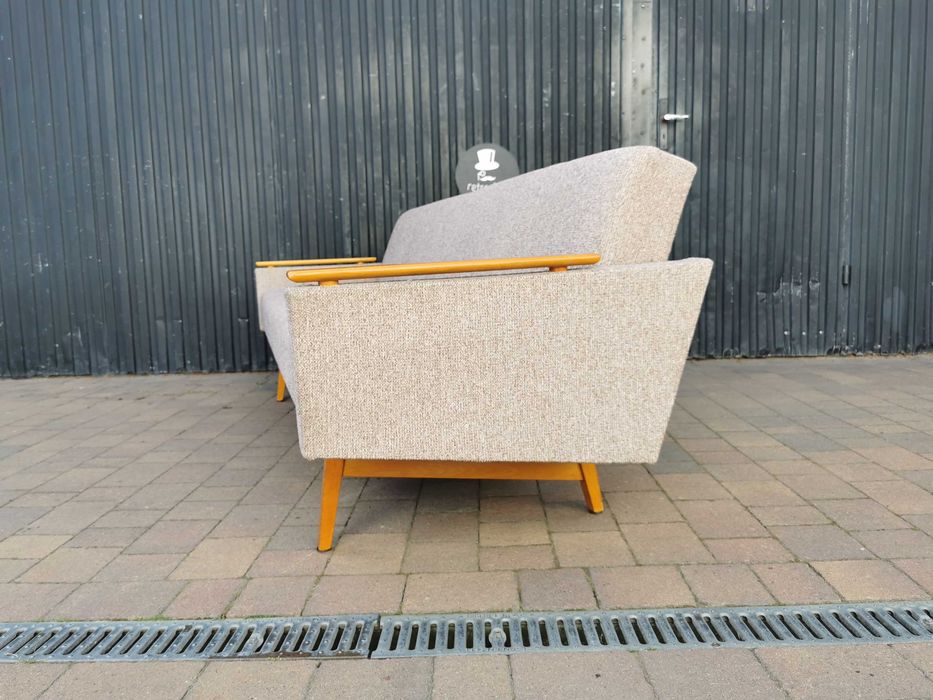 Kanapa/ Sofa "tapczan" JITONA, Czechosłowacja '60-Brusel design, Retro