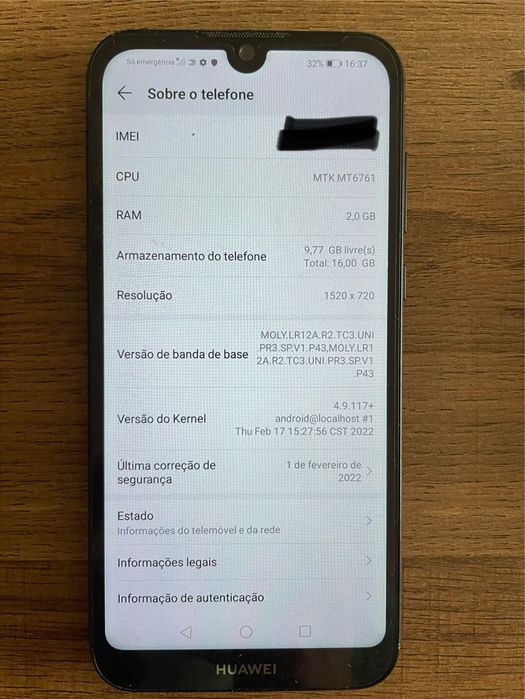 Huawei Y5 2019 com pelicula