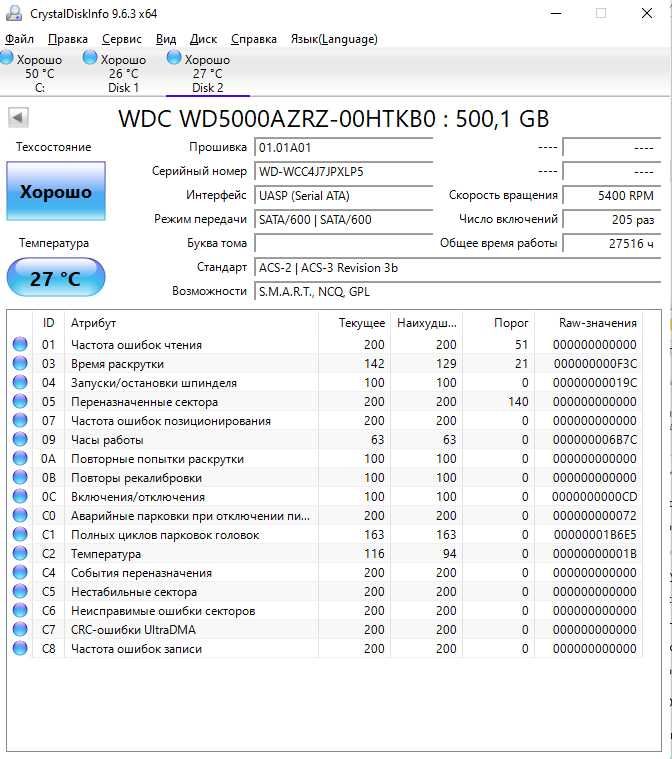 Жорсткий диск HDD WD 500 Gb