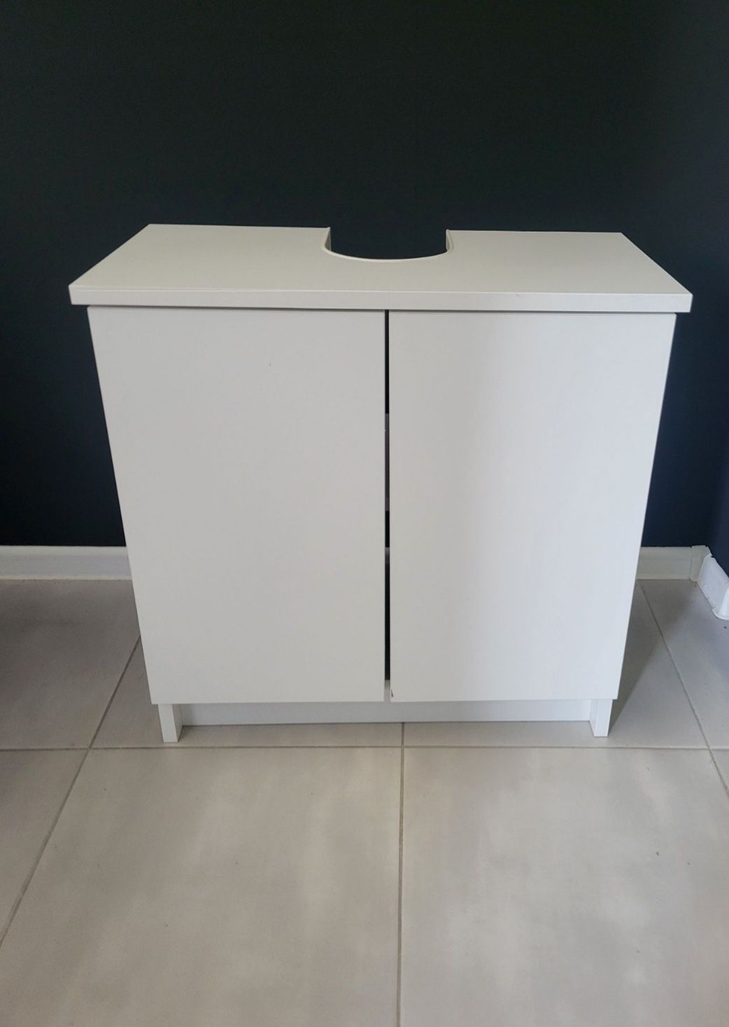 Szafka pod umywalke biala matowa 60 cm nowa