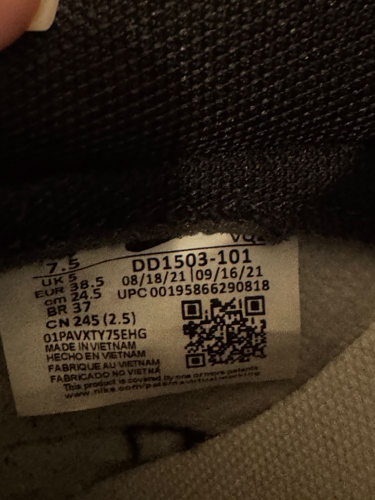 Кросівки nike w dunk low (dd1503-101), оригінал