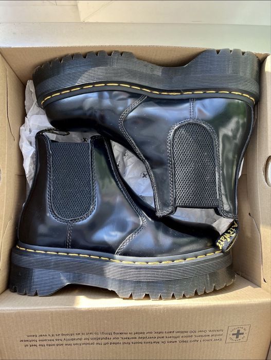 Dr. Martens 2976 Quad — Black Smooth (осінь-зима)