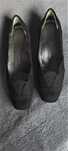 NOVOS - SAPATOS Pretos camurça, tamanho 36, tacão 5 cm - 10€