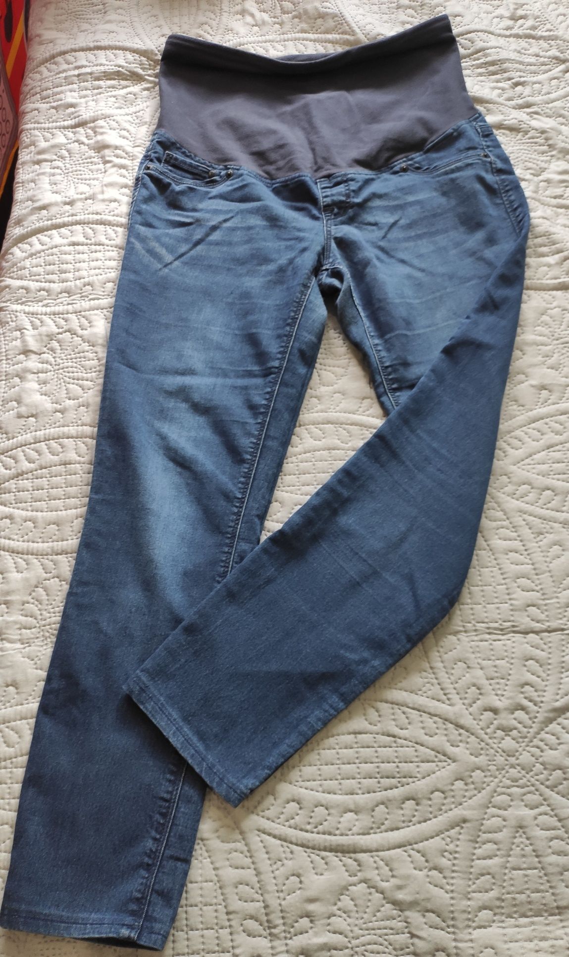 Spodnie ciążowe h&m ciemny jeans M