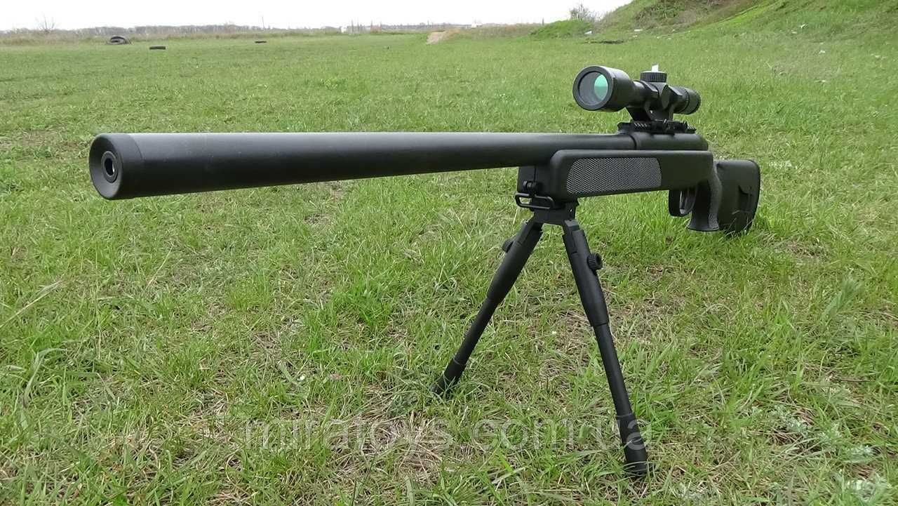 Іграшка Снайперська Гвинтівка - SSG69 - Cyma ZM51 - Чорного кольору