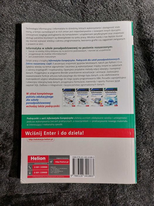 Informatyka europejczyka zakres rozszerzony cz 1