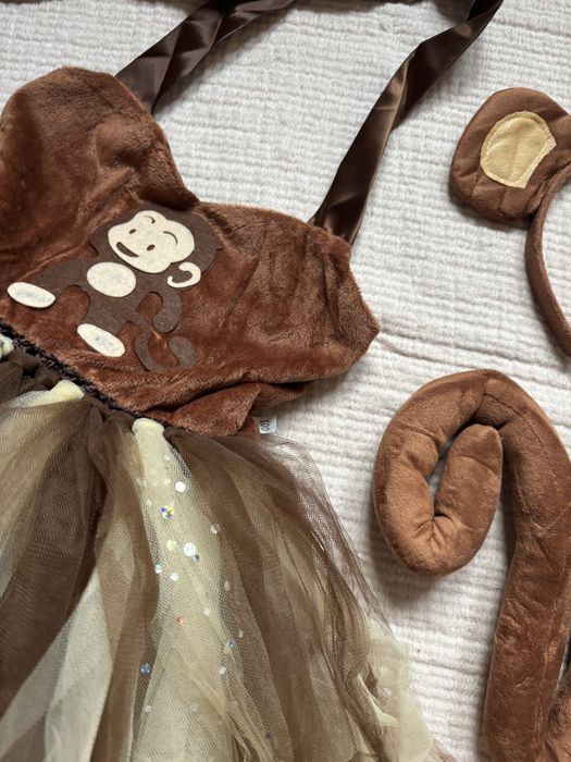 Kostium, stroj małpki dla dziewczynki