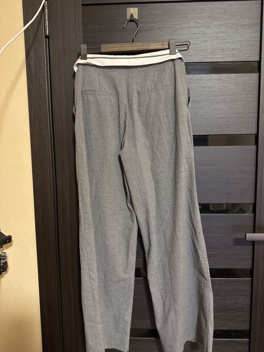 Брюки stradivarius сірі