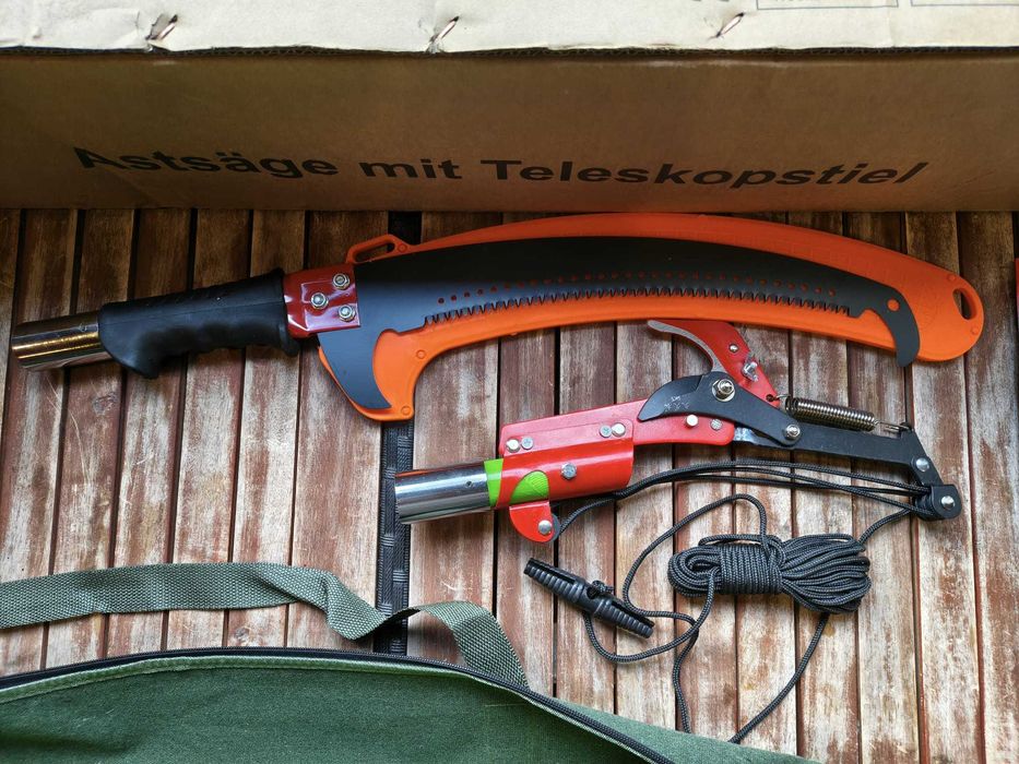 Piła teleskopowa 8M ogrodnicza na wysięgniku 200-600CM do gałęzi.