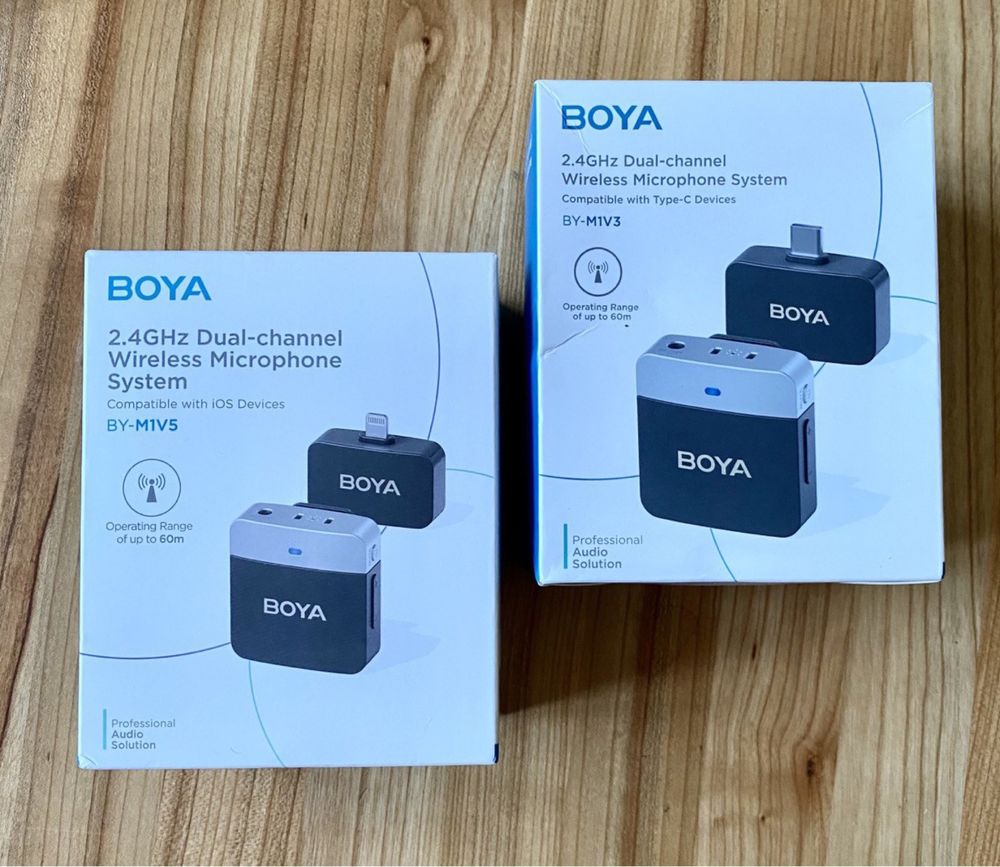 Мікрофонна радіосистема Boya BY-M1V3 M1V5 Usb Type C Iphone lightning