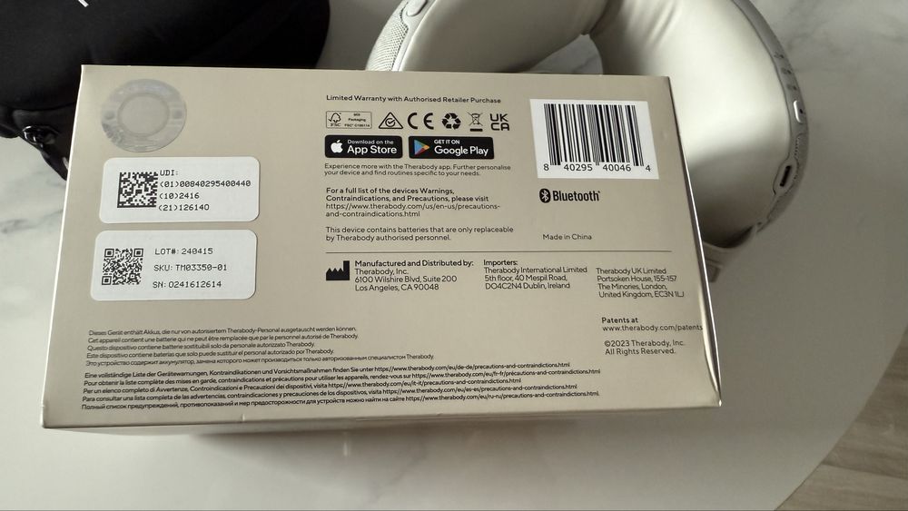 SmartGoggles do masażu Therabody