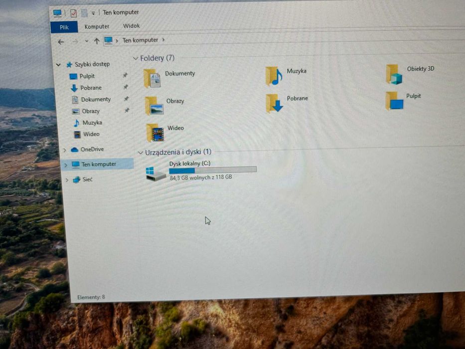 Bardzo ładny i szybki Hp prodesk 600 g2 intel i5 8GB RAM 128SSD wifi