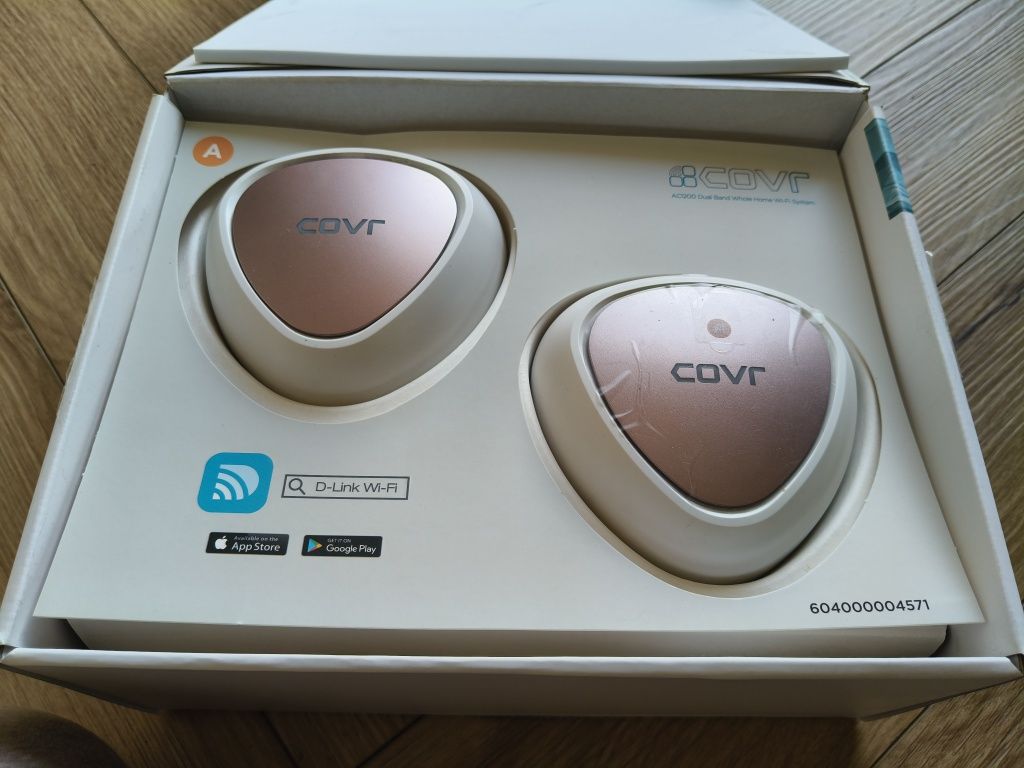 Zestaw Mesh Wi-Fi D-Link COVR-C1202 (2-pack) – bardzo dobry stan! Dwa