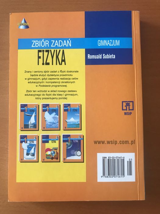 Podręcznik Zbiór zadań z FIZYKI