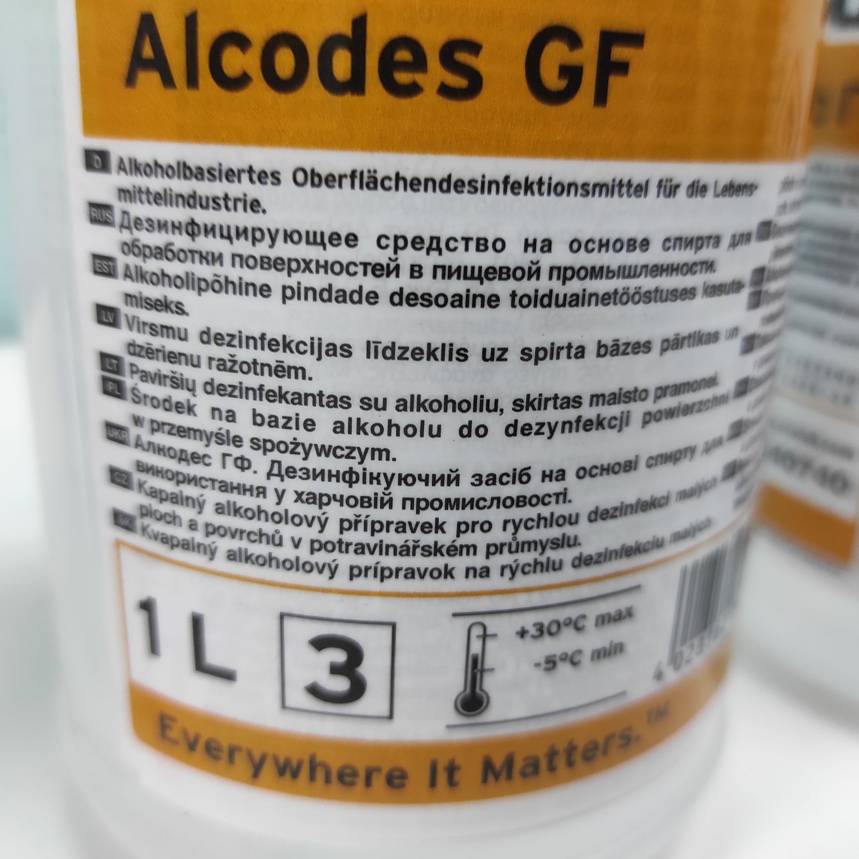 Środek, płyn, preparat dezynfekujący 1 L Alcodes GF