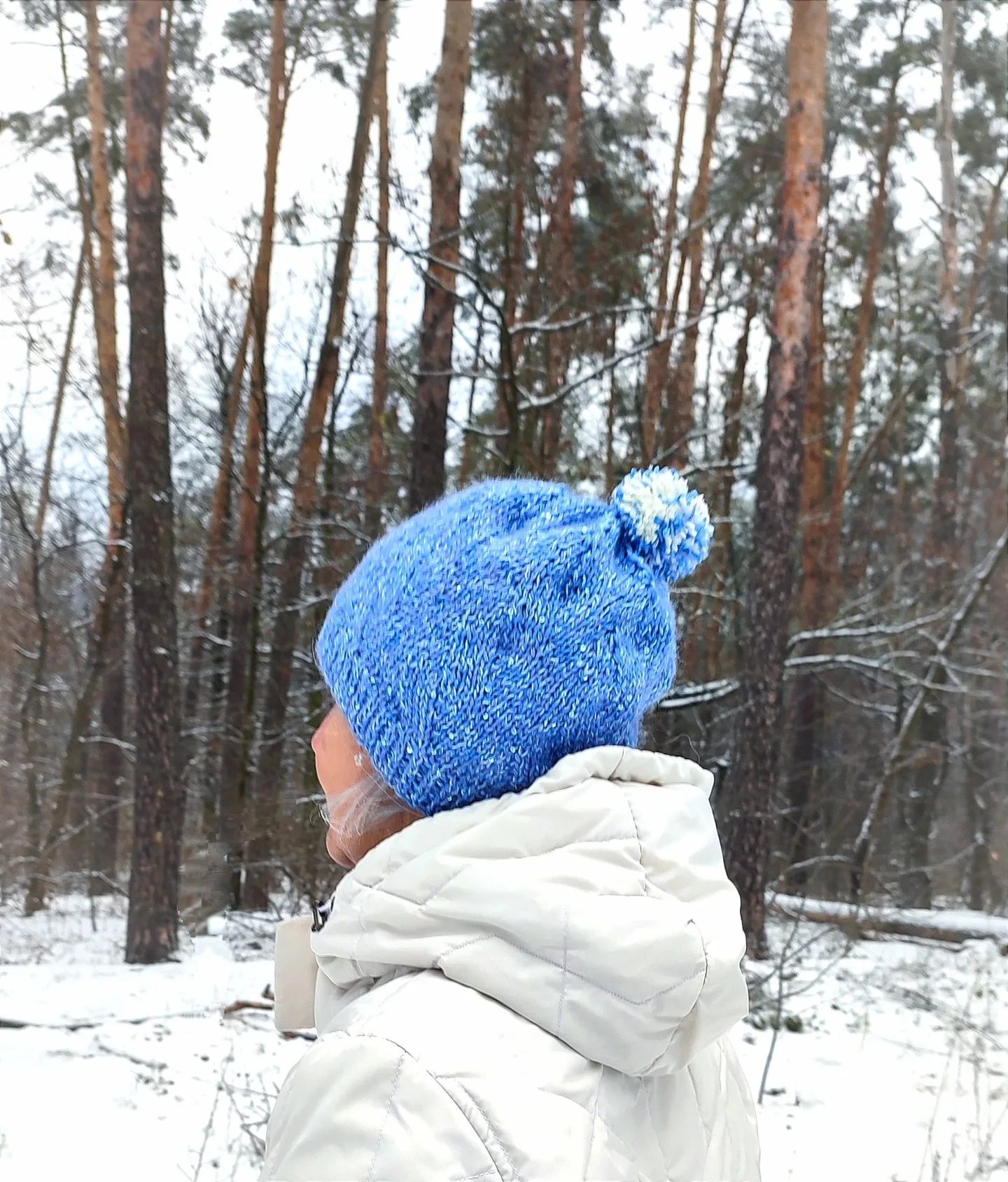 В'язана шапка. Ручна робота