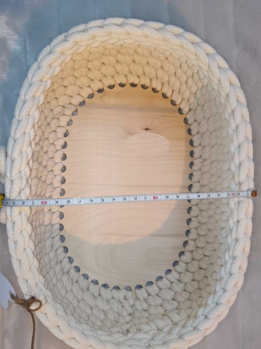 Piękny Koszyk ze sznurka bawełnianego